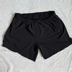 Lululemon Men’s Fast and Free Lined Shorts 6” Black Shorts